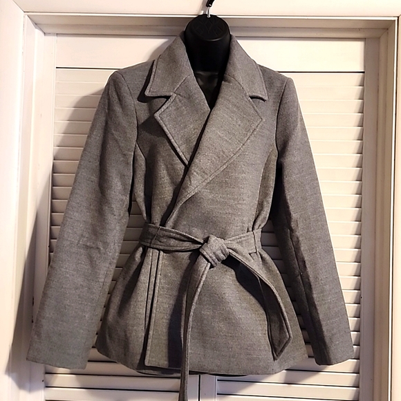 Loft Dress Coat with Tie-Waist - Picture 3 of 4
